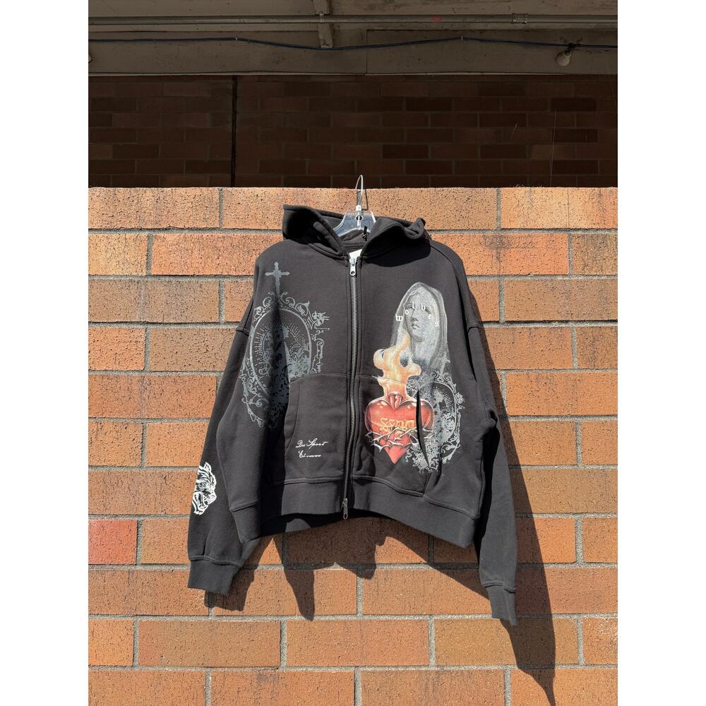 Darc Sport Heart of Thorns Vex Double Zip Sweatshirt Hoodie Black Fallen Cherub